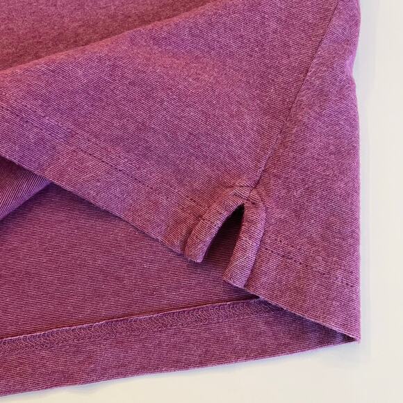 Bullock & Jones Quarter Zip Polo Mens Large Knit Cotton Stretch Purple Short Sle - Picture 7 of 11